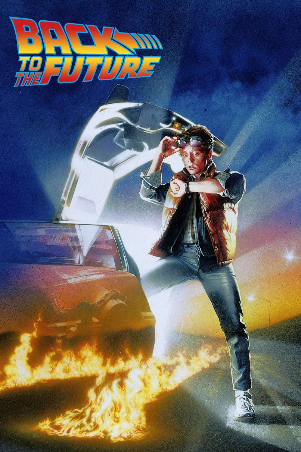 The DVD cover of the 1985 live action movie 'Back to the Future'