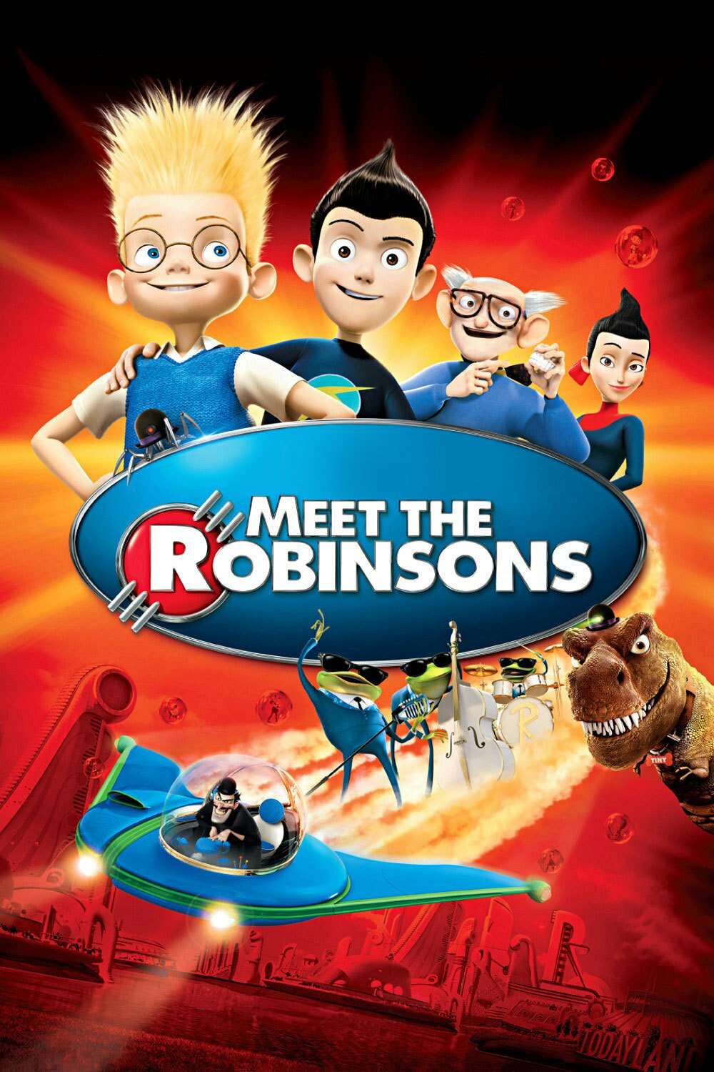 The DVD cover of the 2007 animated movie 'Meet the Robinsons'