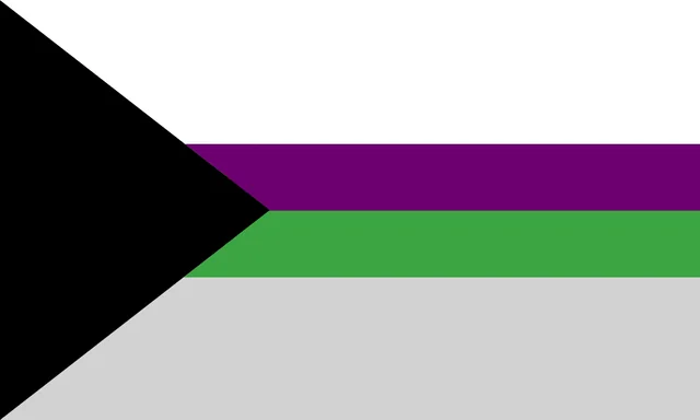 The demisexual/romantic flag